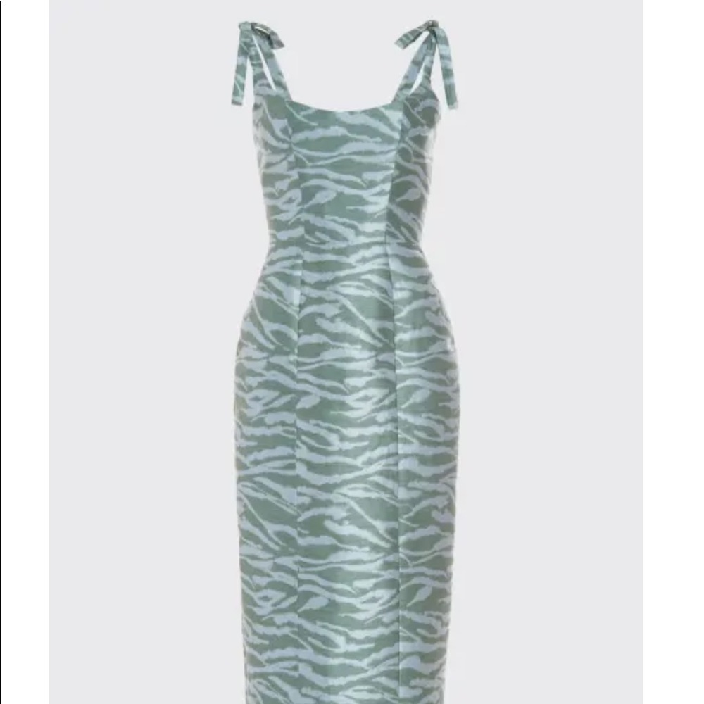 Markarian Stripe Brocade Coset Midi Dress size 8